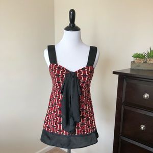 Red and Black Dressy Tank Size XS